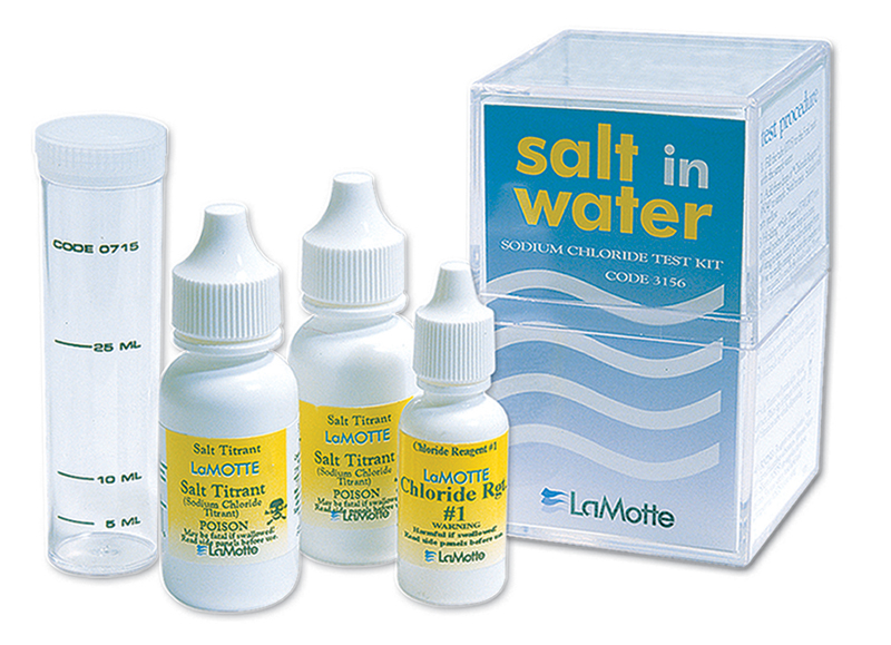 Salt test kit - low to high range.