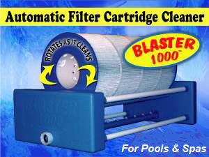 Automatic Filter Cartridge Cleaners, for pools and spas.