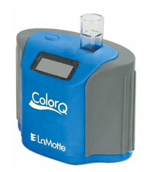 ColorQ all-digital photometer for pool and spa testing.