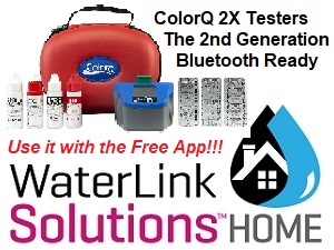 ColorQ 2X Testers are Bluetooth and can be used with the FREE WaterLink Solutions HOME App.