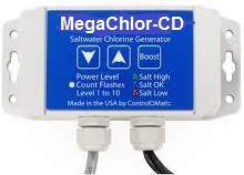 ONLY REPLACEMENT Salt Chlorine Generator Electrode MegaChlor Drape-Over 